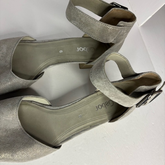 Gabor Caruso Metallic Ankle strap sandals size US 8 - Picture 4 of 9